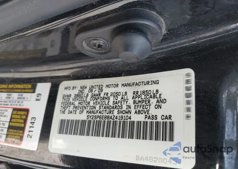 2010 Pontiac Vibe from USA, damaged, VIN 5Y2SP6E88AZ419104